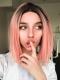 Kylie Jenner Inspirierte Rosa kurz Bob Synthetische Lace Front Perücke SNY113