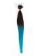 Schwarz nach Blau-Farbeband Bunte Ombre Clip In Hair Extensions CD015