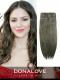 Mittlere Aschbraun indisch remy clip in hair extensions SD010