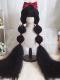 120CM SUPER LONG BLACK CORN CURLS LOLITA WIG LG944