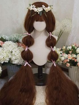 120CM SUPER LANGE KARAMELL BRAUN MAIS LOCKEN LOLITA PERÜCKE LG943